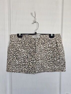 Hollister Low-Rise Leopard Mini Skirt New Without Tags